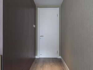 白色实木房间门装修效果图  多层实木门图片