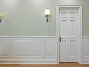 大户型美式卧室木门效果图 白色实木木门图片