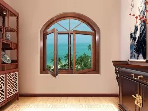 红橡树门窗 铝木门窗装修图片